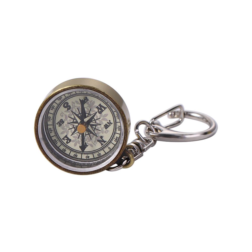 Gold Color Navigation Tools Po - Compass Keychain Mini recension och pris