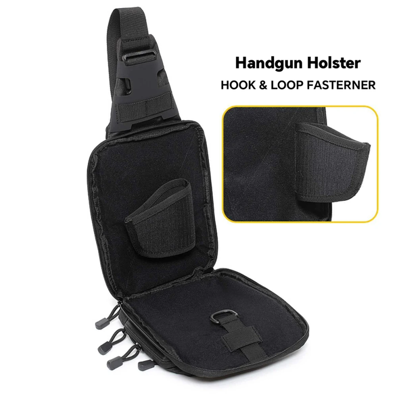 Tactical Sling Bag Concealed C - Edc Pistol Carry Bag recension och pris