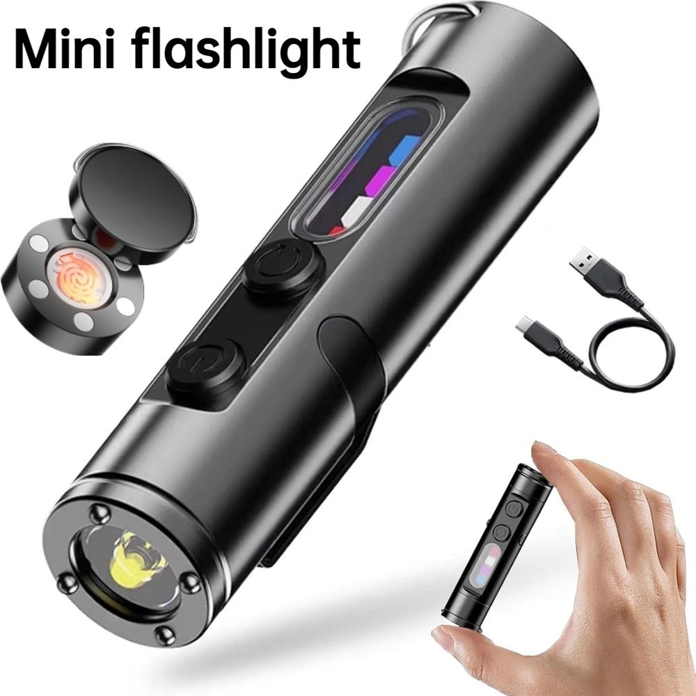 Mini Outdoor Flashlight Type C - Keychain Flashlight recension och pris