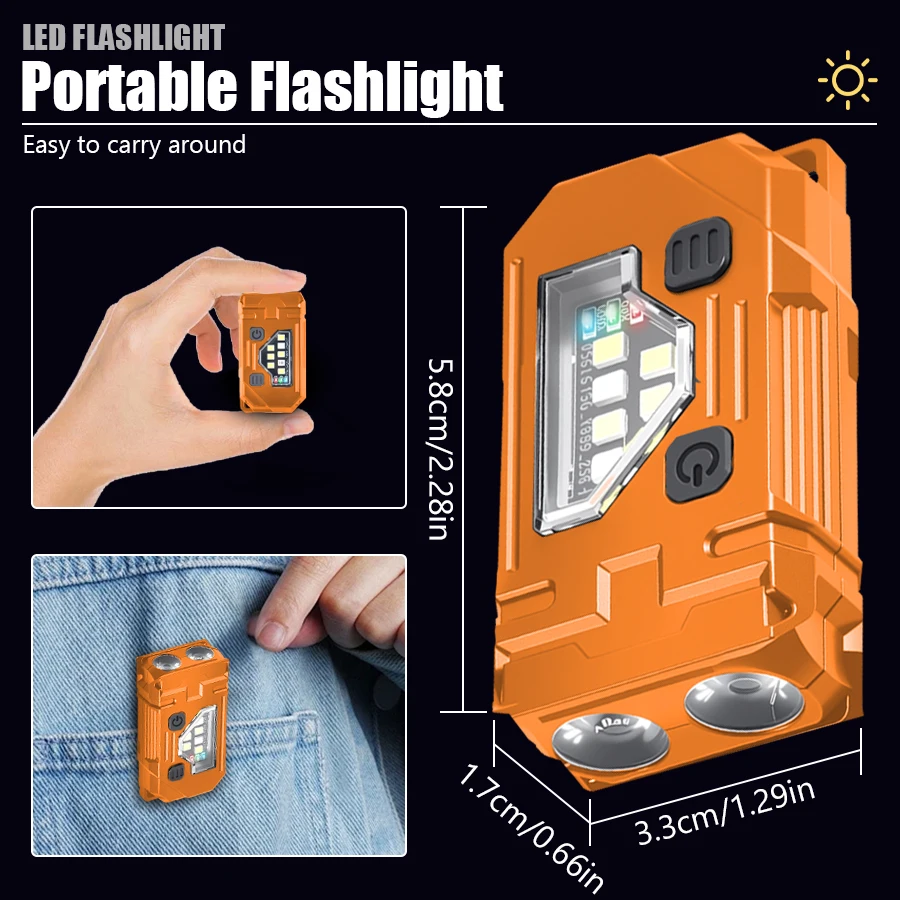 Mini Keychain EDC Flashlight R - Keychain Flashlight recension och pris