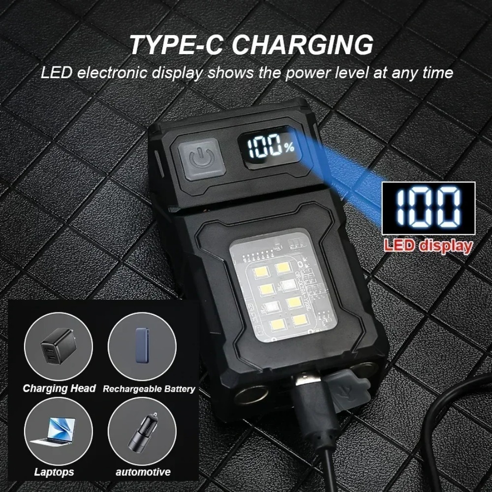 180° Rotatable LED Flashlight  - Keychain Flashlight recension och pris