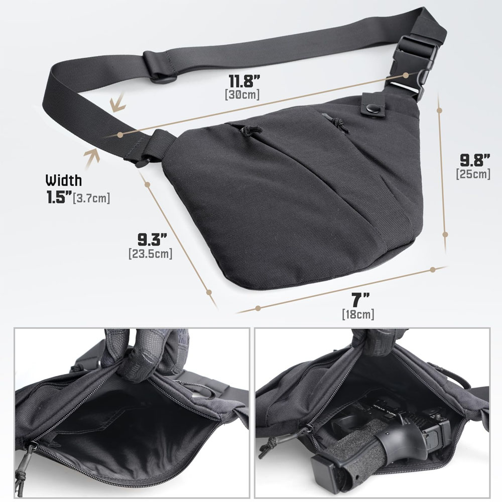 Tactical Concealed Gun Carry B - Edc Pistol Carry Bag recension och pris