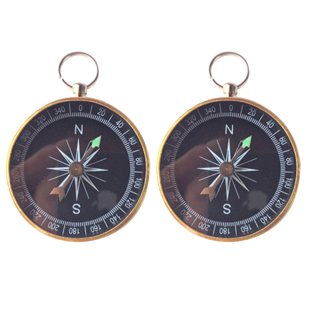 2Pcs Premium Metal Mini Compas - Compass Keychain Mini recension och pris