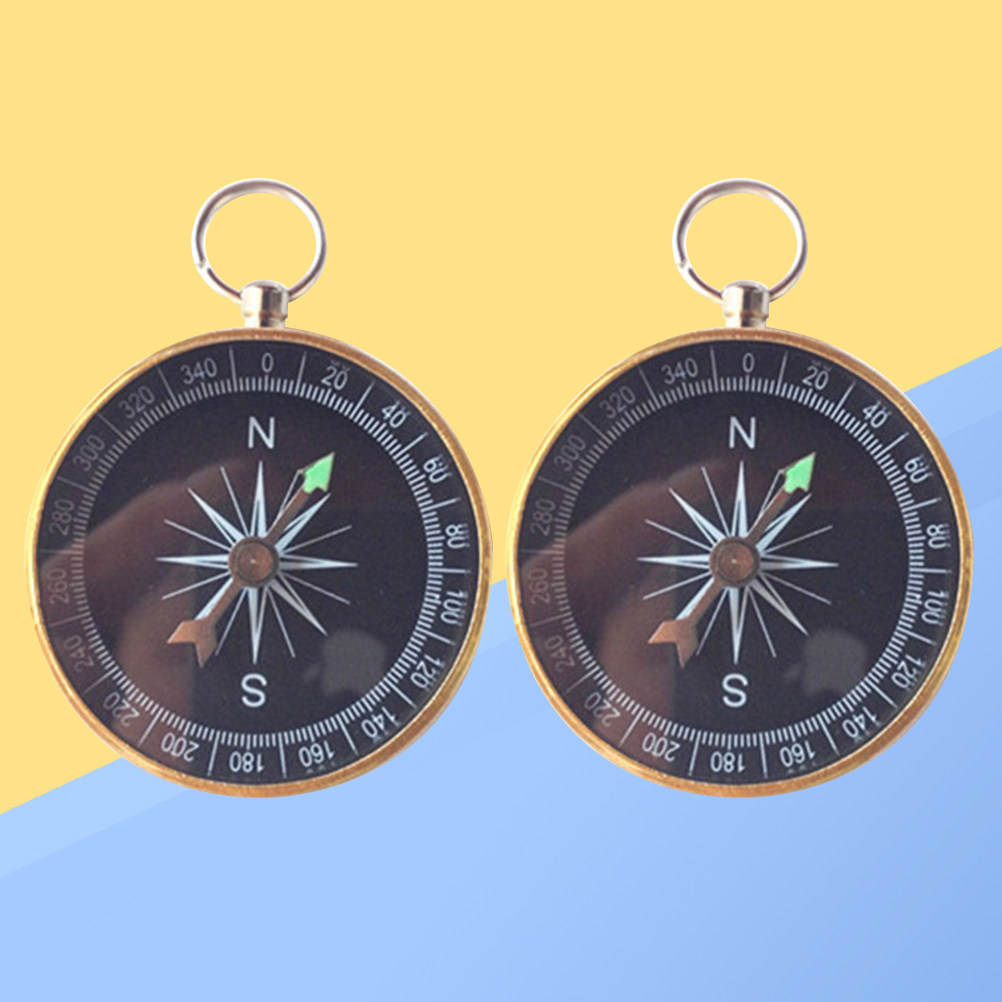 2Pcs Premium Metal Mini Compas - Compass Keychain Mini recension och pris