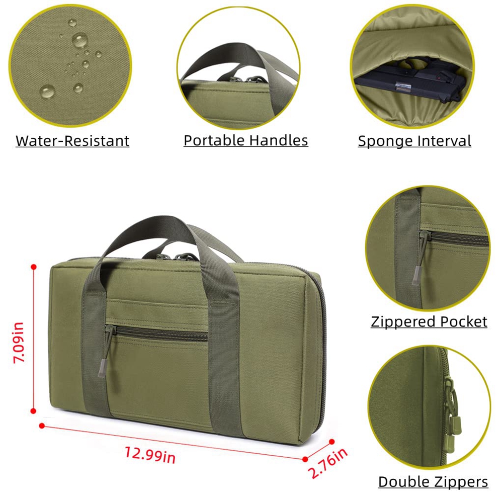 Tactical Pistol Range Bag Gun  - Edc Pistol Carry Bag recension och pris