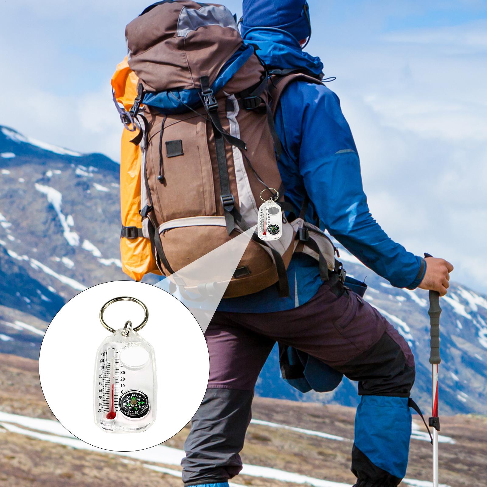 3in 1Pocket Survival Compass M - Compass Keychain Mini recension och pris