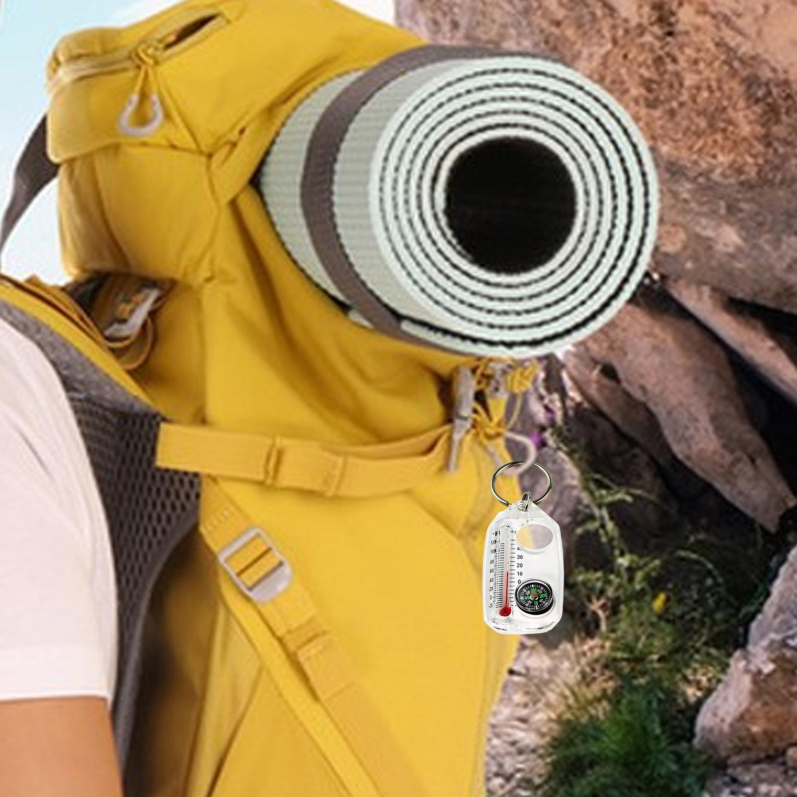 3in 1Pocket Survival Compass M - Compass Keychain Mini recension och pris