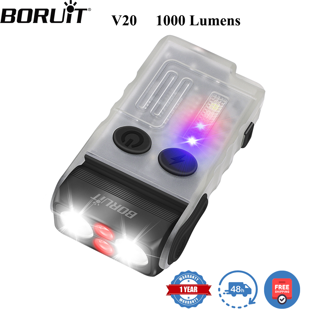 BORUiT V20 Fluorescence Buzzer - Keychain Flashlight recension och pris