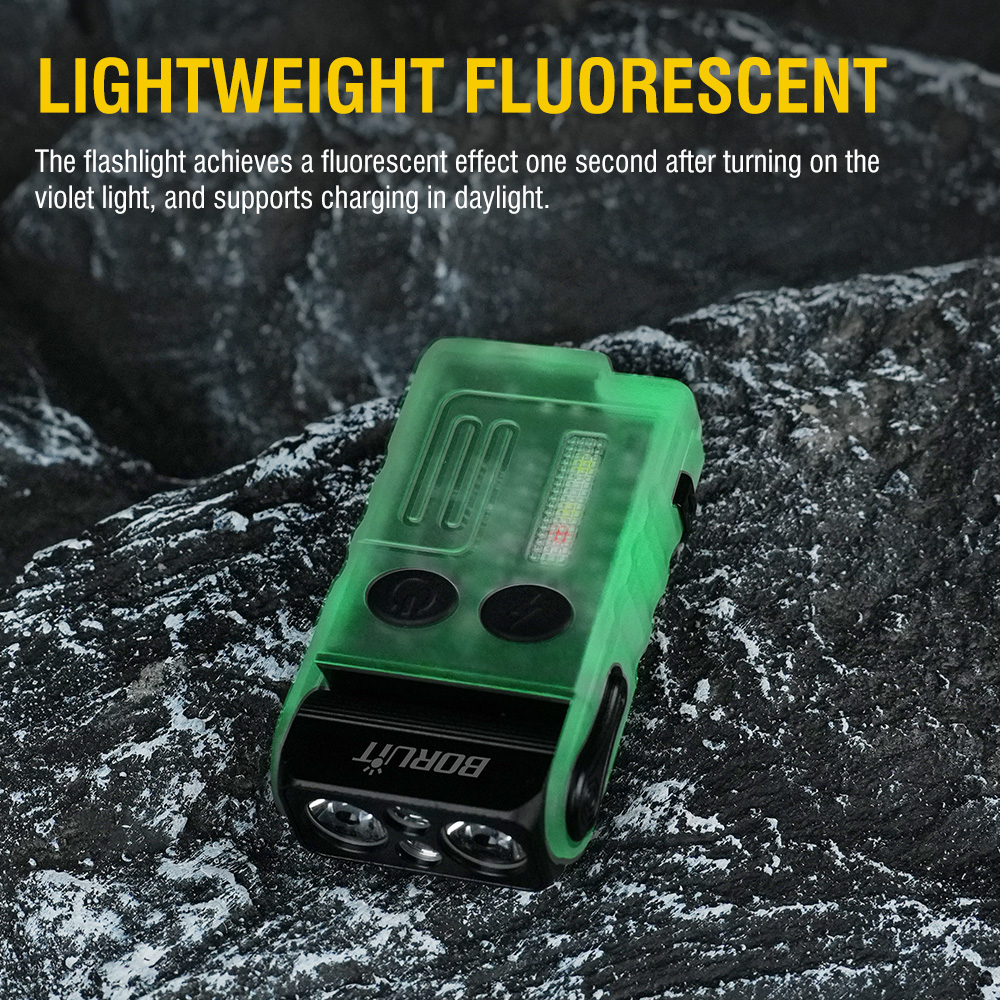 BORUiT V20 Fluorescence Buzzer - Keychain Flashlight recension och pris