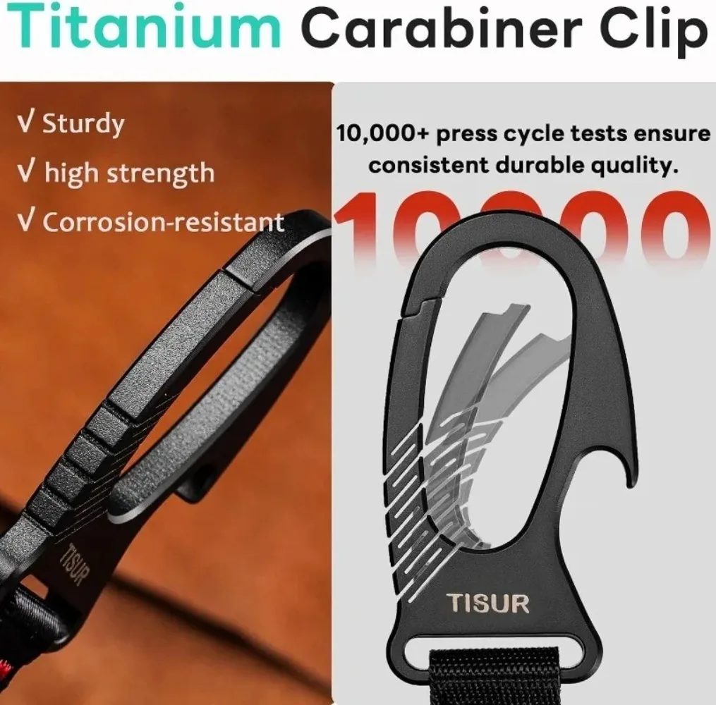 Titanium Carabiner Keychain Cl - Edc Carry Clip recension och pris