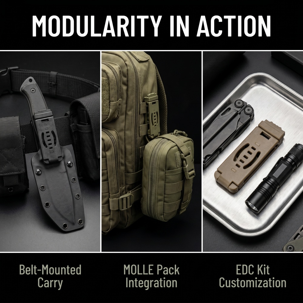 DIY Kydex Holster MOLLE Back C - Edc Carry Clip recension och pris