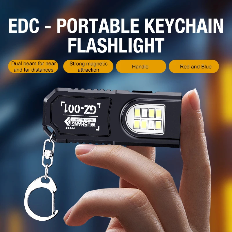 Portable Waist Hanging Keychai - Keychain Flashlight recension och pris
