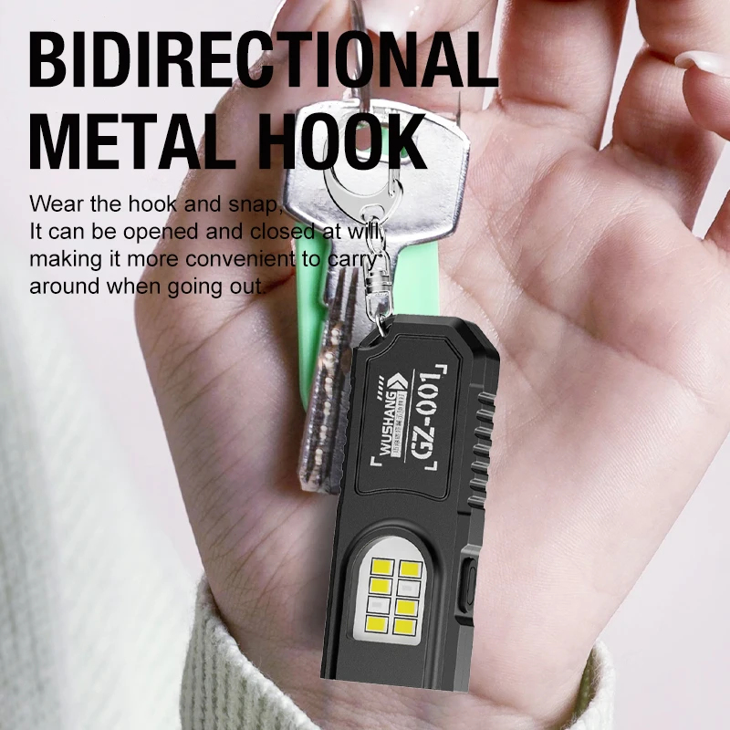 Portable Waist Hanging Keychai - Keychain Flashlight recension och pris