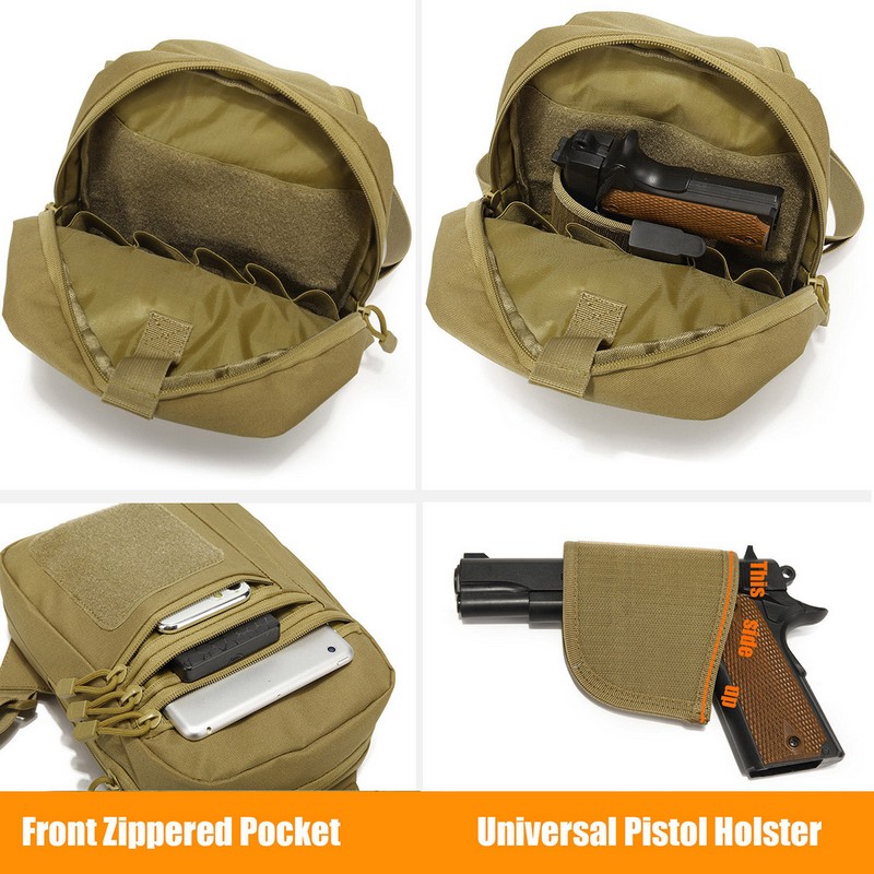 New Tactical Chest Bag Pistol  - Edc Concealed Carry Backpack recension och pris