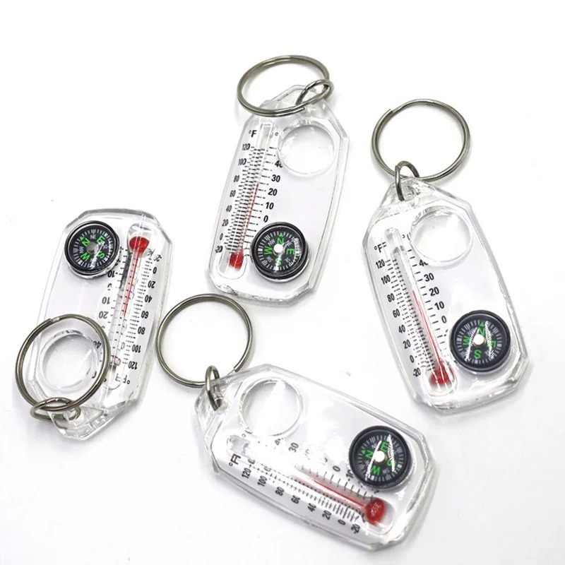 3 in 1 Keychain Compass Portab - Compass Keychain Mini recension och pris