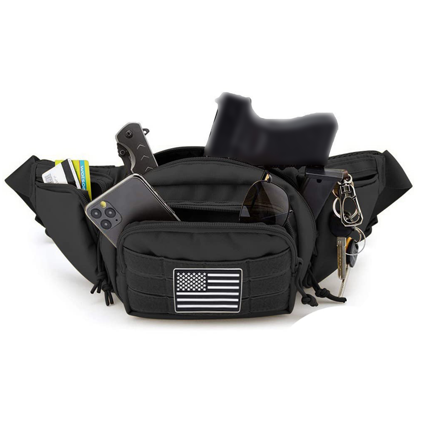 Tactical Fanny Pack Gun Holste - Edc Pistol Carry Bag recension och pris