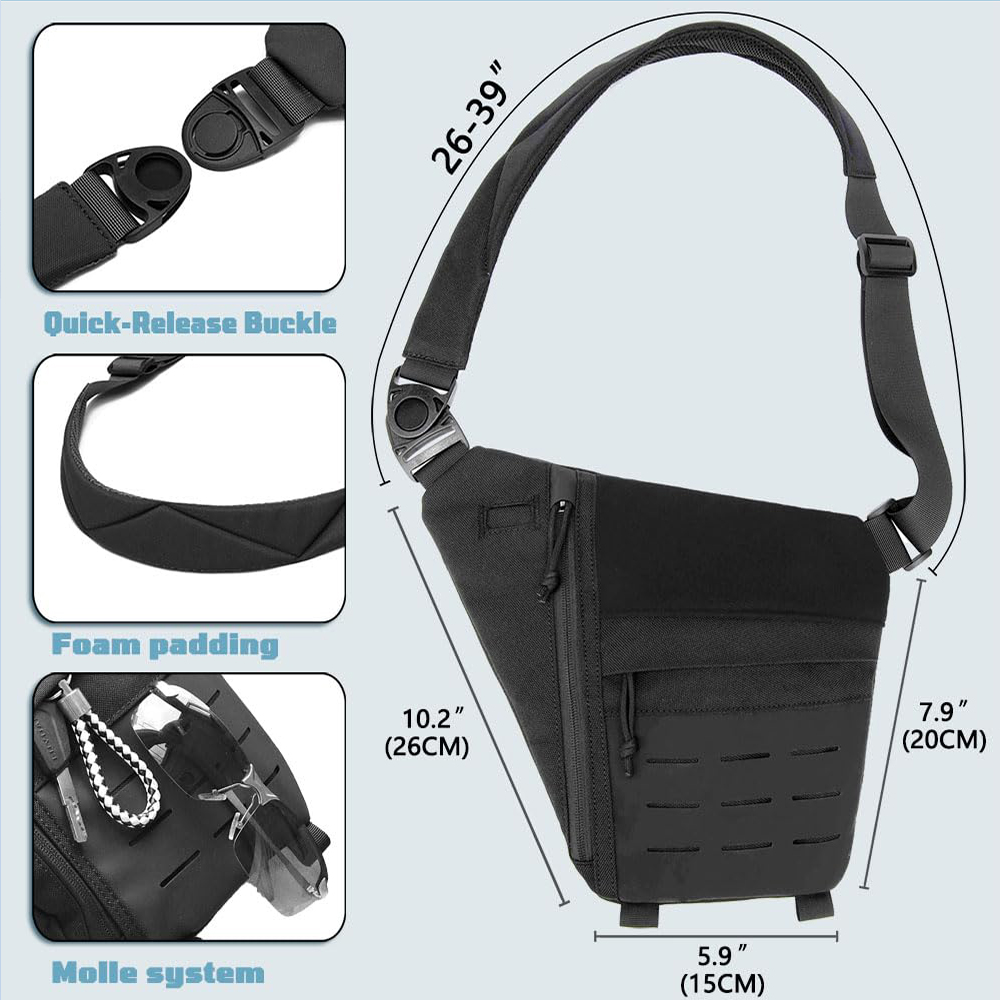 Tactical Bag Concealed Gun Bag - Edc Concealed Carry Backpack recension och pris