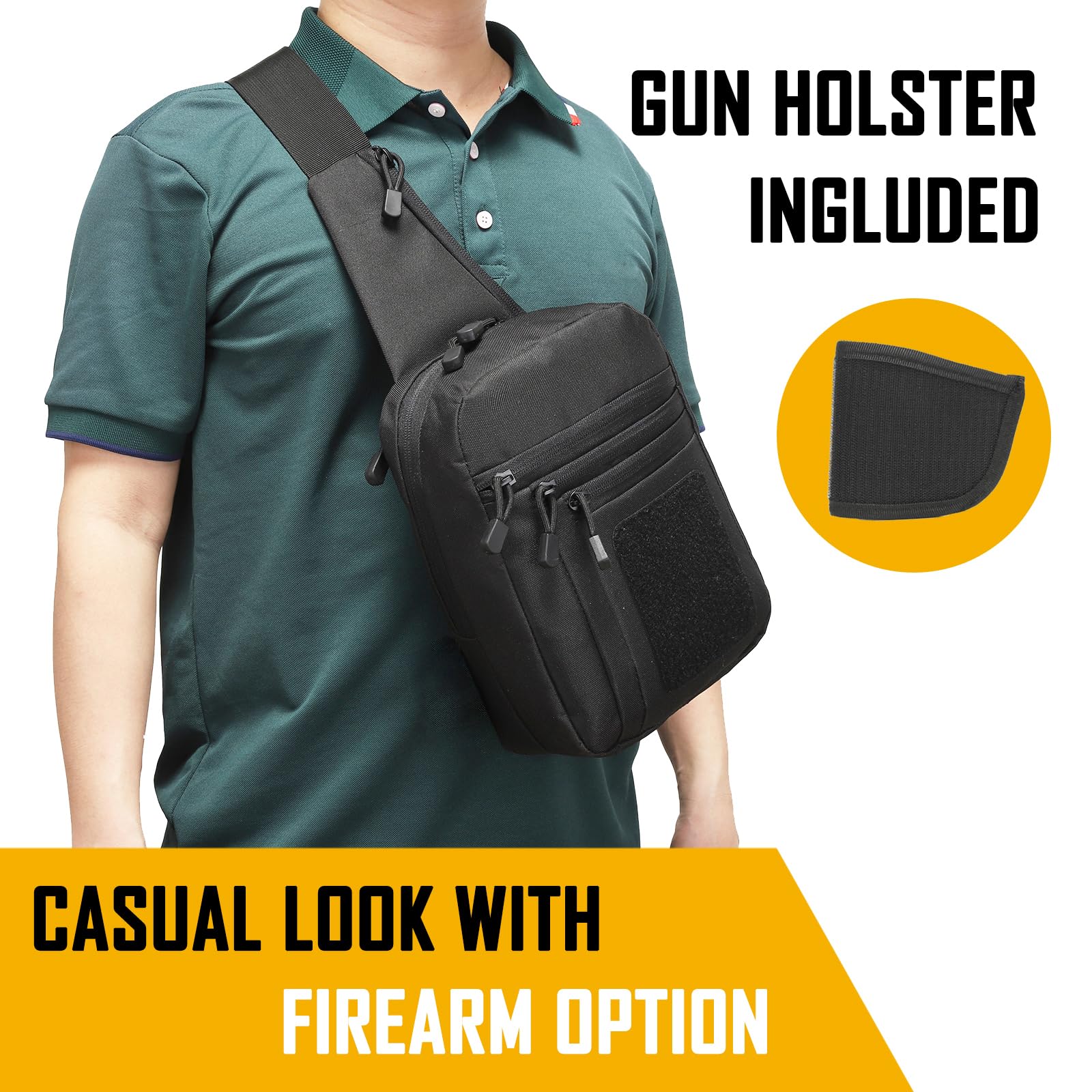 Concealed Carry Crossbody Bag  - Edc Carry Pouch recension och pris