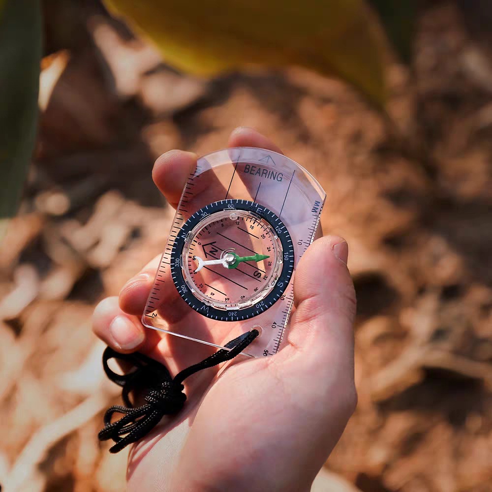 1pc new outdoor mini acrylic t - Compass Keychain Mini recension och pris